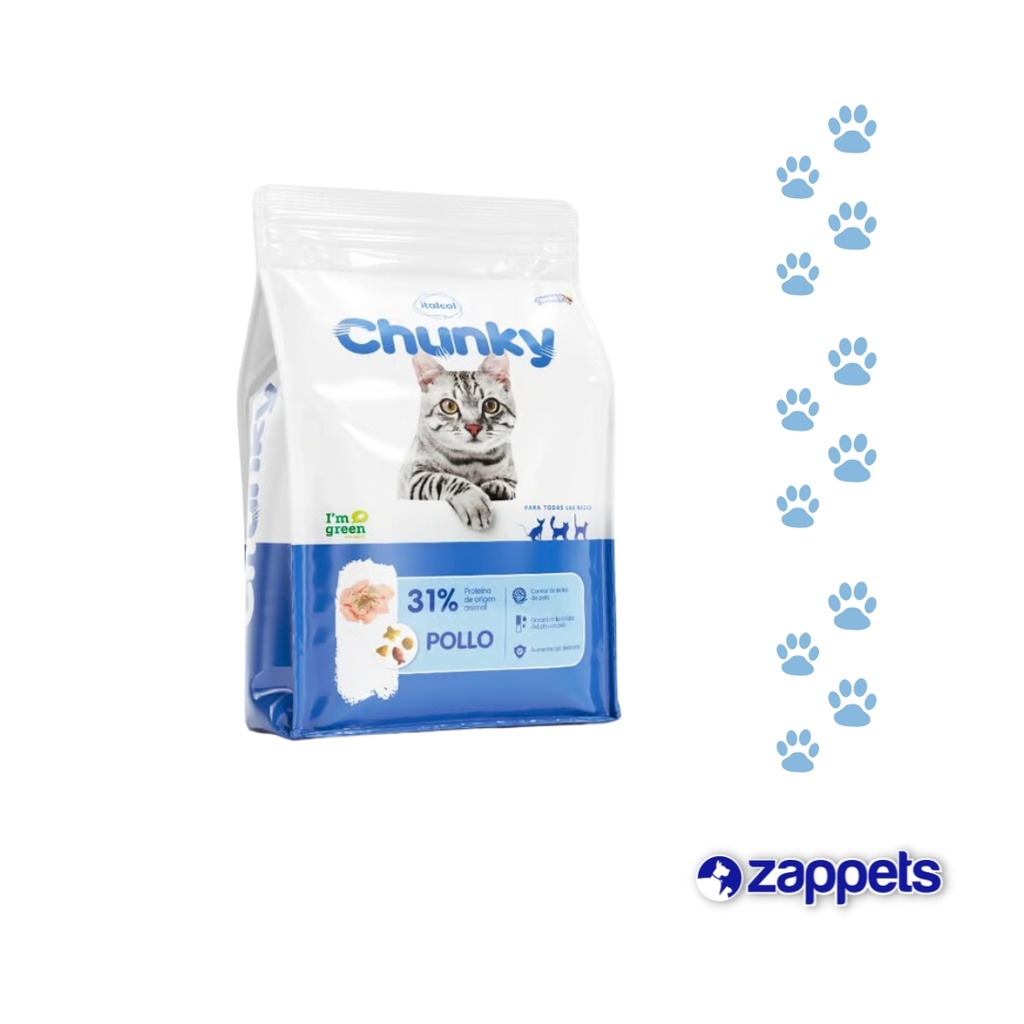 ALIMENTO CHUNKY GATOS ADULTOS POLLO 1.5KG