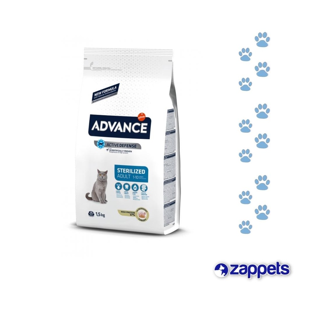 ALIMENTO PARA GATO ADVANCE STERILIZED 400GR