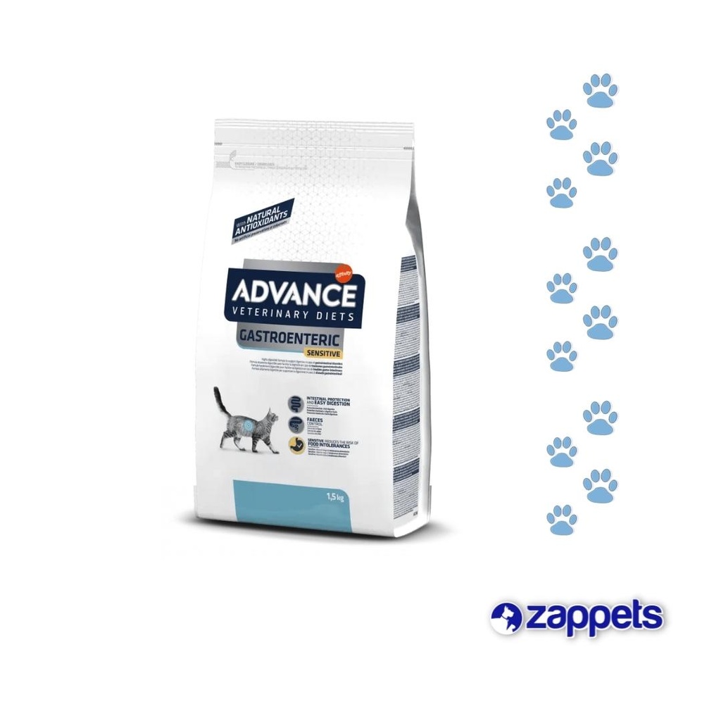 ALIMENTO PARA GATO ADVANCE VETERINARY DIETS GASTROENTERIC SENSITIVE 1.5KG