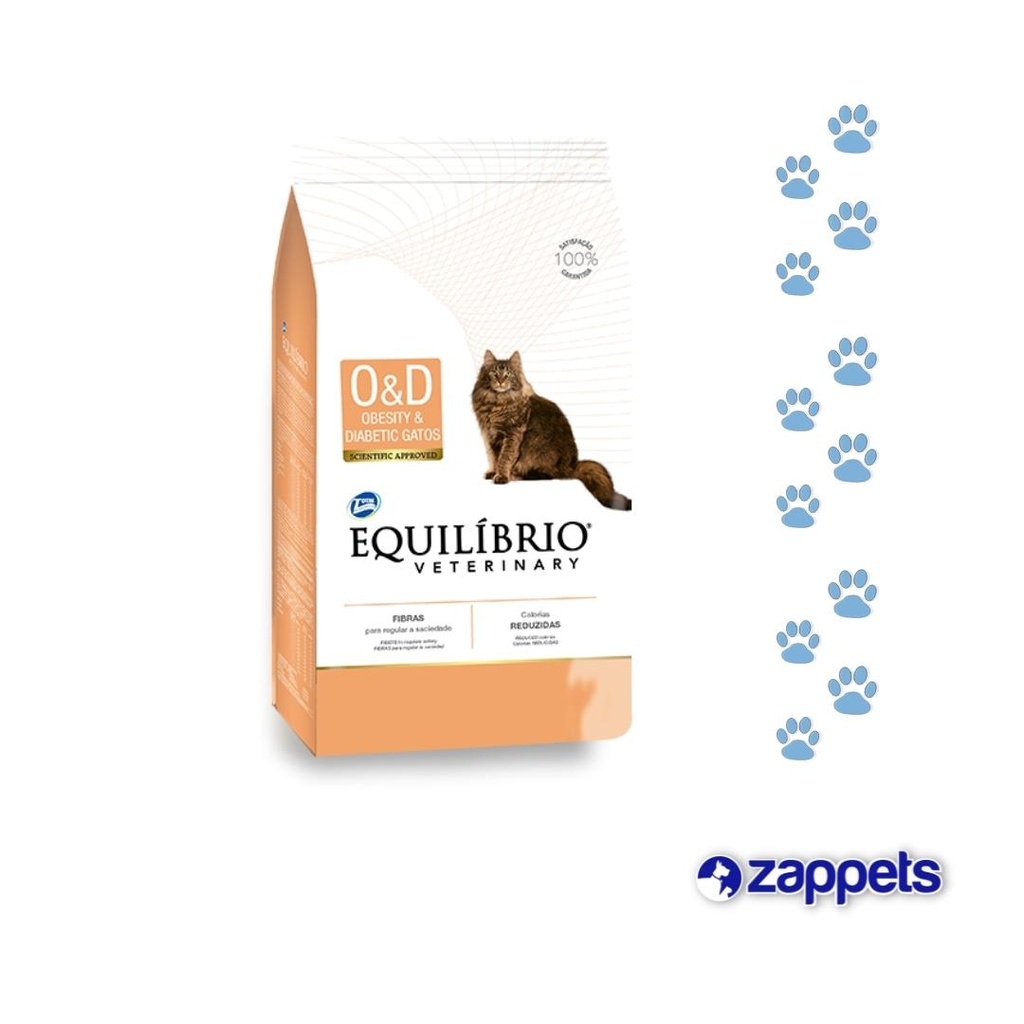 ALIMENTO PARA GATO EQUILIBRIO VETERINARY OBESIDAD Y DIABETES - O&D 2KG