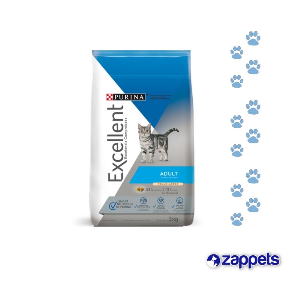 ALIMENTO PARA GATO EXCELLENT GATO ADULTO 1KG