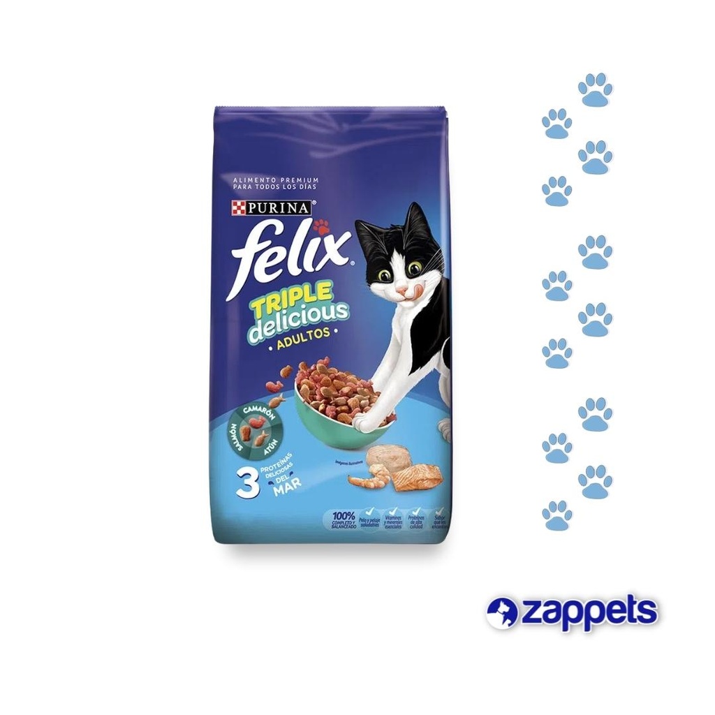 ALIMENTO PARA GATO FELIX TRIPLE DELICIOUS 1.5KG