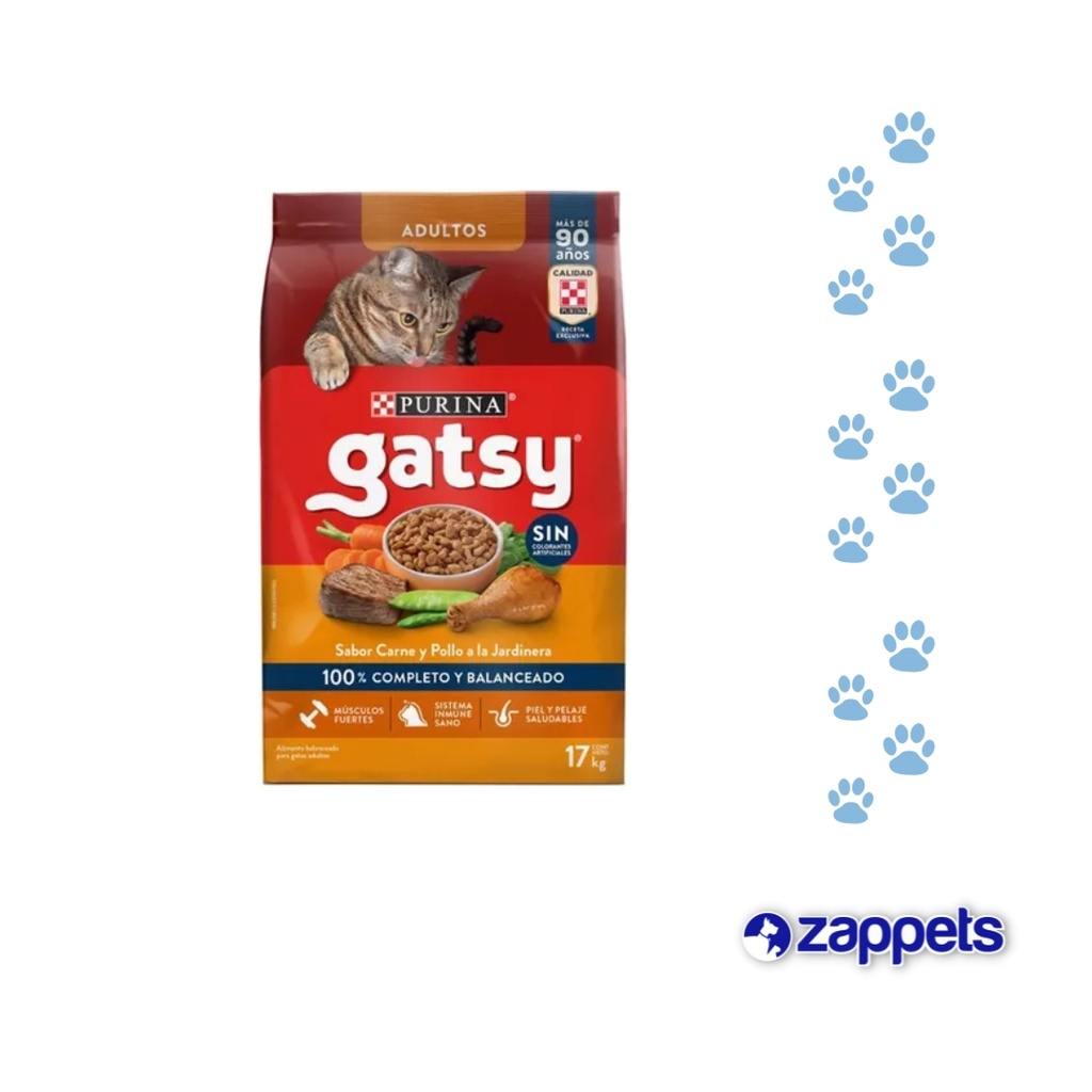 ALIMENTO PARA GATO GATSY PESCADO Y SALMON A LA PRIMAVERA 500GR