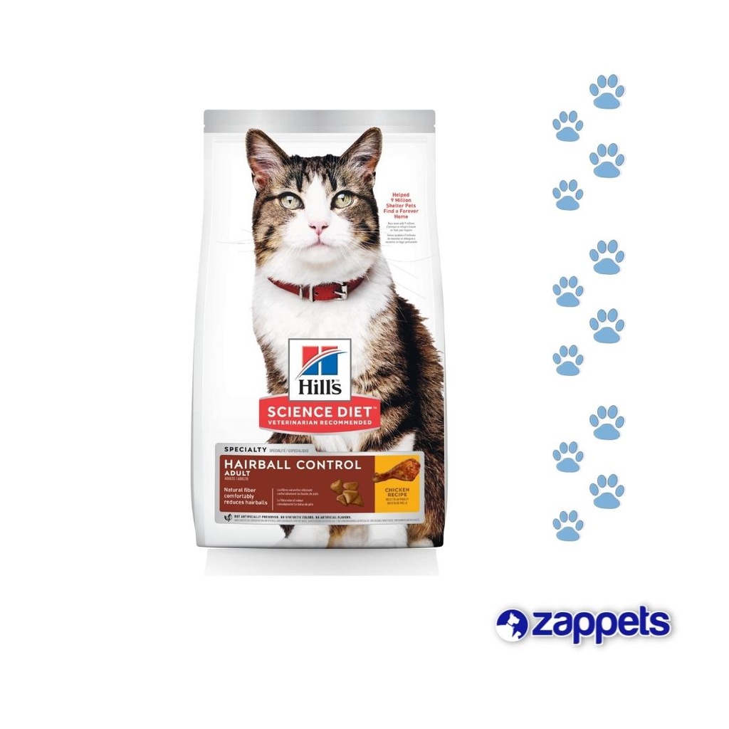 ALIMENTO PARA GATO HILLS ADULTOS HAIRBALL CONTROL 15.5LB