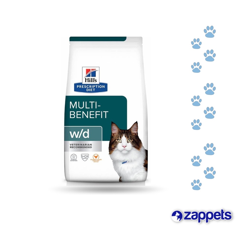 ALIMENTO PARA GATO HILLS W/D DIGESTIVE/WEIGHT 4LB