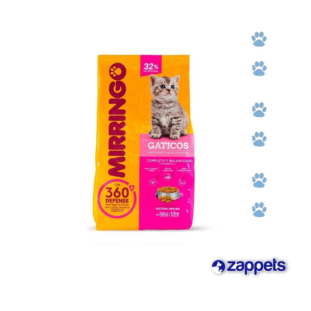 ALIMENTO PARA GATO MIRRINGO GATITOS 1KG