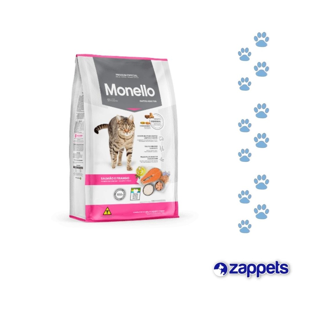 ALIMENTO PARA GATO MONELLO ADULTOS SALMON, ATUN Y POLLO 7KG