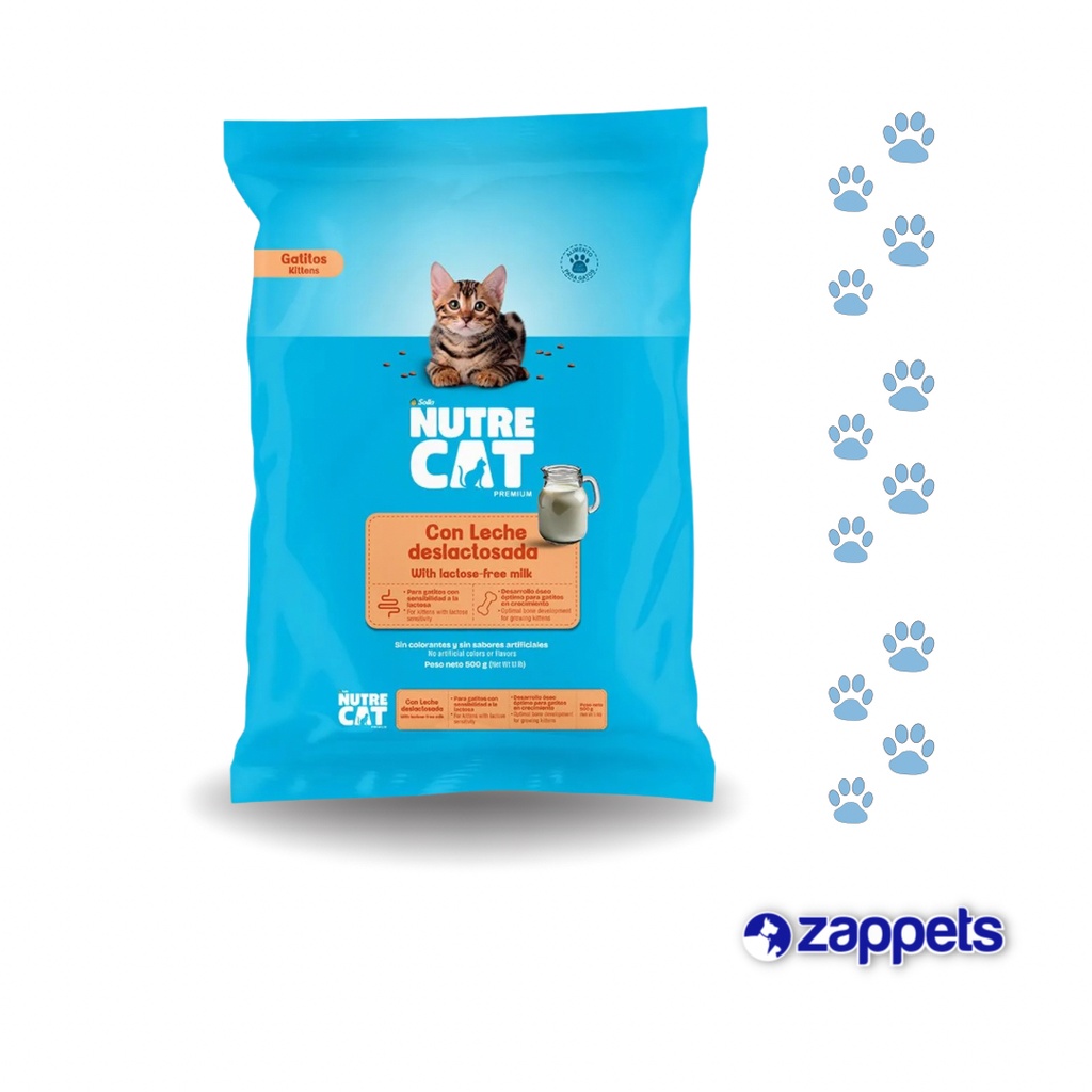 ALIMENTO PARA GATO NUTRECAT GATITOS LECHE DESLACTOSADA 500GR