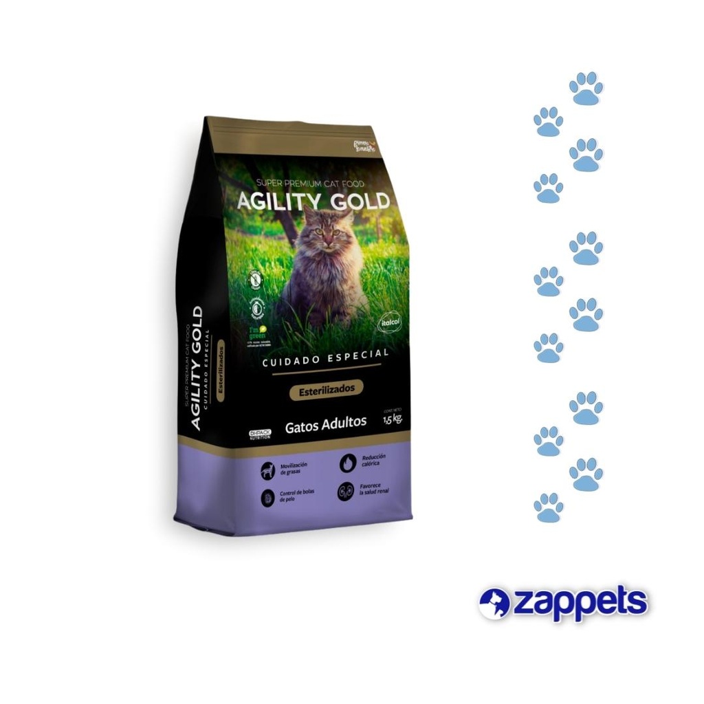 ALIMENTO PARA GATOS AGILITY GOLD ESTERILIZADOS 3KG